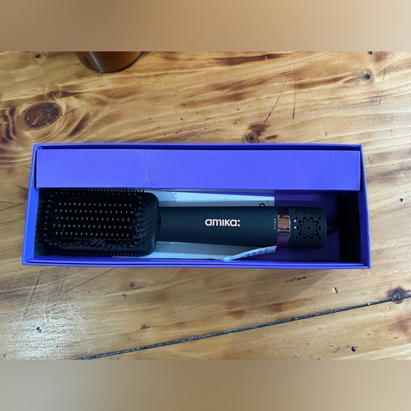 NIB Amika Double Agent 2-in-1 blow dryer + straightening brush - Picture 6 of 14